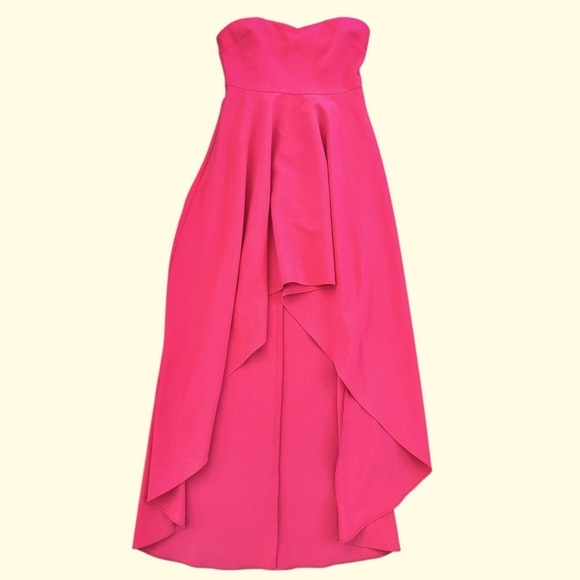 LIKELY High Low Maxi Strapless Sweetheart Neckline Lovelle Dress Gown, Pink, 8 - Picture 3 of 14